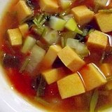 高野豆腐と大根とほうれん草のトマトスープ♪